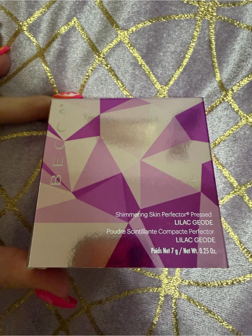 💥 NWT BECCA Shimmering Skin Profector Pressed- Lilac Geode